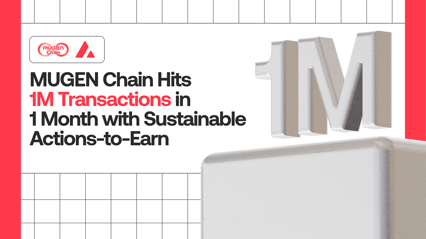 Avalanche上の日本発MUGEN Chain、1ヶ月で100万件の取引を記録