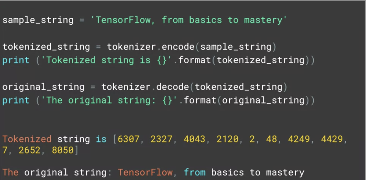 Natural Language Processing Basics in TensorFlow — Coursera
