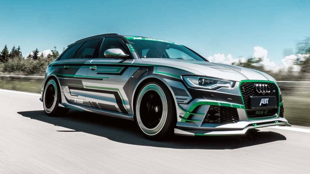 This is an Audi RS6 with almost 1,000bhp