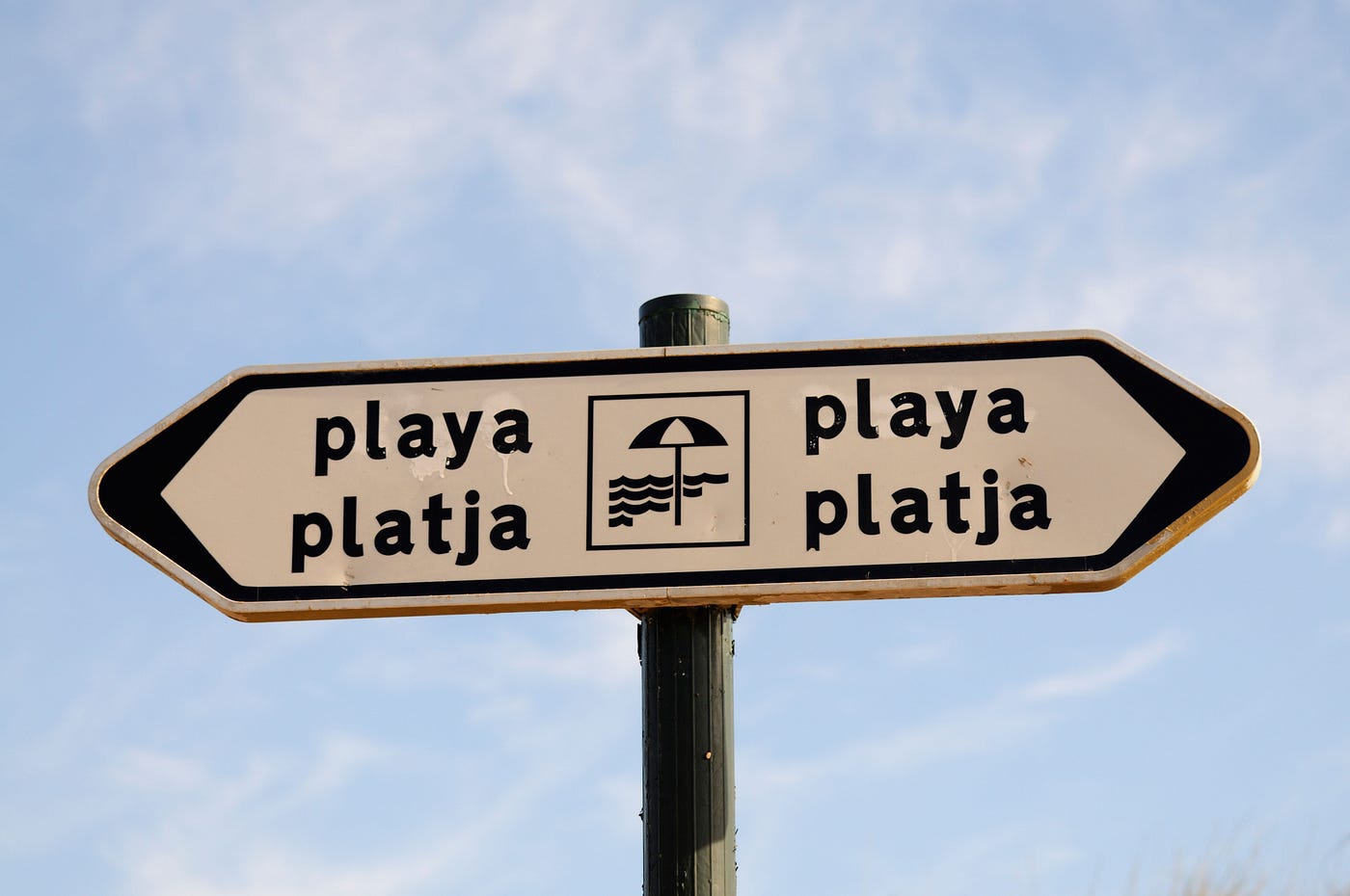 Sign Indicating In Catalan Spanish And English Stock Photo - Download Image  Now - Accessibility, Assistance, Blue - iStock