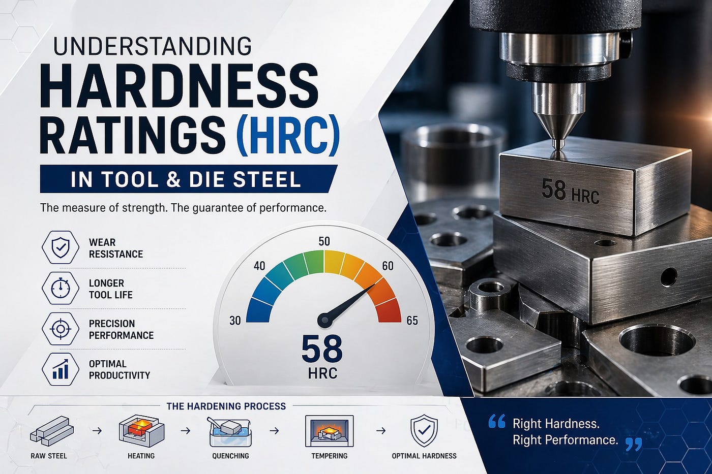 Hardness Ratings HRC in Tool Steel and Die Steel
