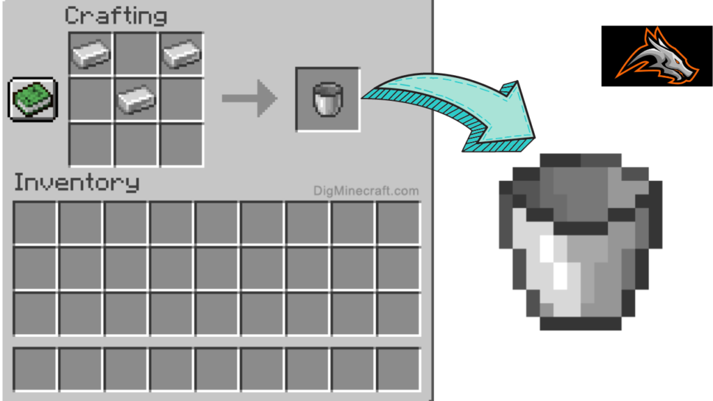 Minecraft Crafting Guide Bucket