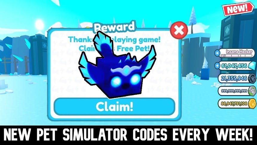 Pet Sim X Exclusive Pet Codes