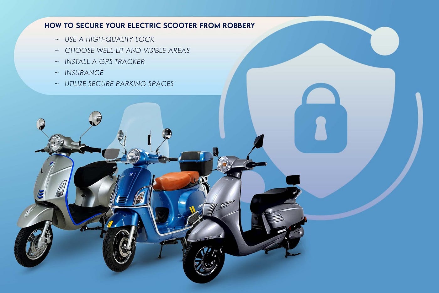 Electric Scooter Anti Theft Lock: The Best Way to Keep Your Vehicle Safe |  by Komakiebikes | Dec, 2023 | Medium