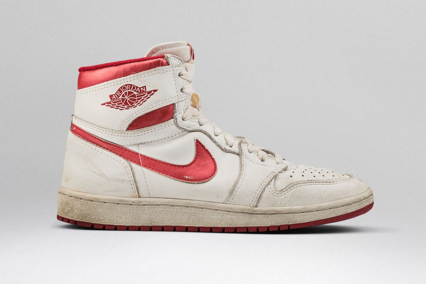 Jordan 1 High Metallic Red. Vintage Crimson | by Bode | 1985 Jordan 1  Archive | Medium