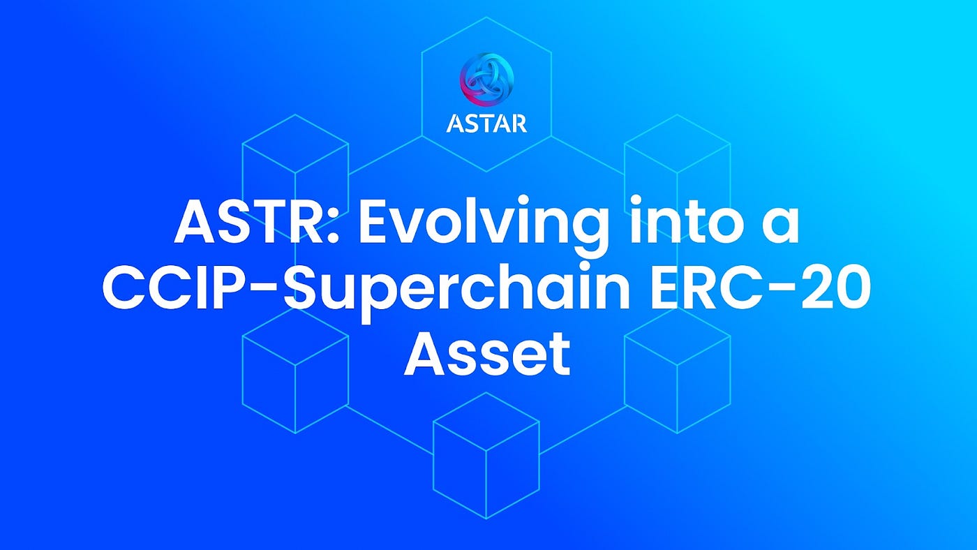 체인링크 CCIP 및 ERC-7802 호환 기반, 소니움에서 ASTR 통합 완료 | by Astar x Soneium Korea |  아스타 x 소니움 블로그 | Medium