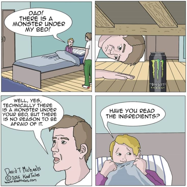 THE MONSTER UNDER THE BED. Invite it to come sit next to you | by Michelle  Monet | Invisible Illness | Medium