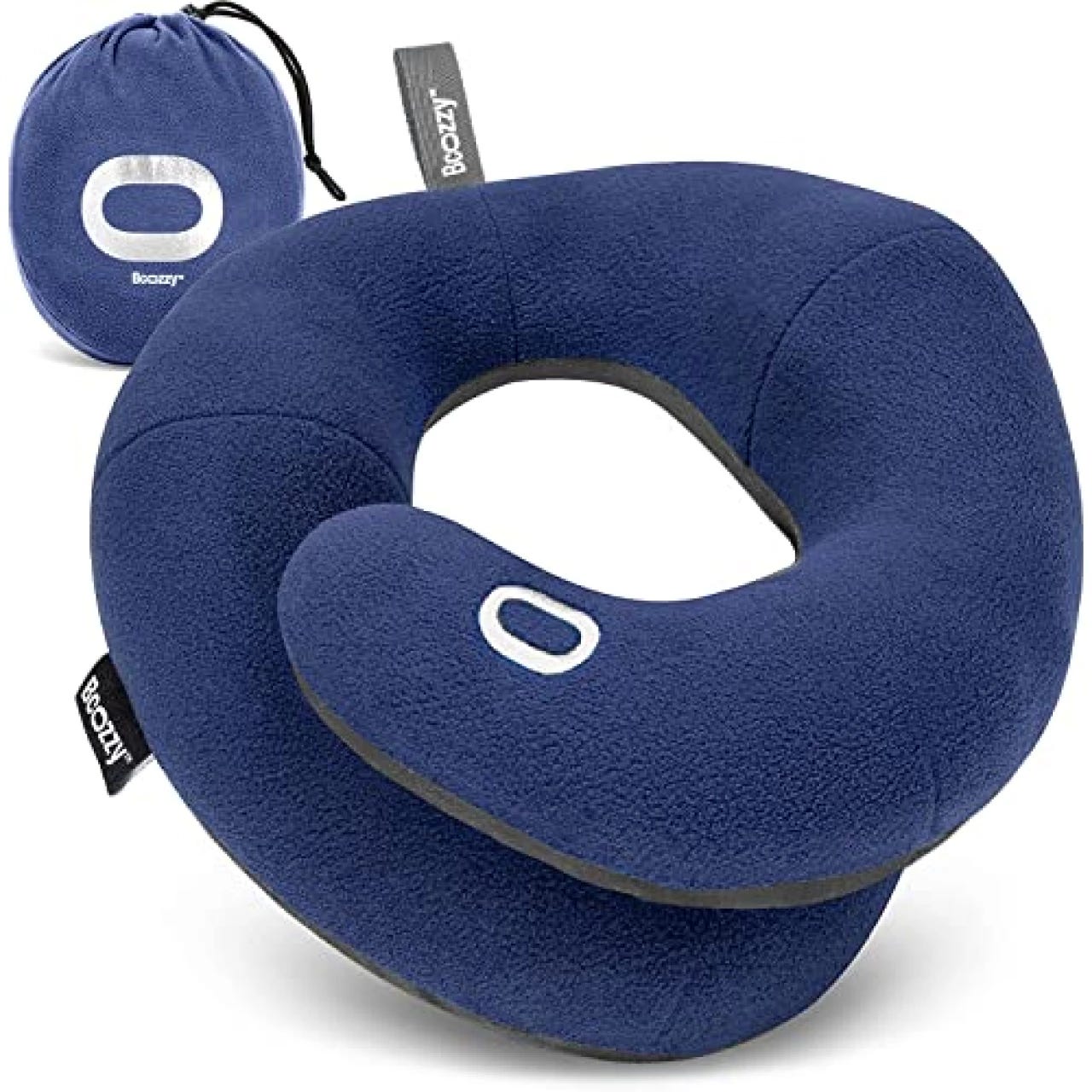 Wolf Essentials Adult Cozy Soft Microfiber Neck Pillow, Compact, Perfect  for Plane or Car Travel, Charcoal