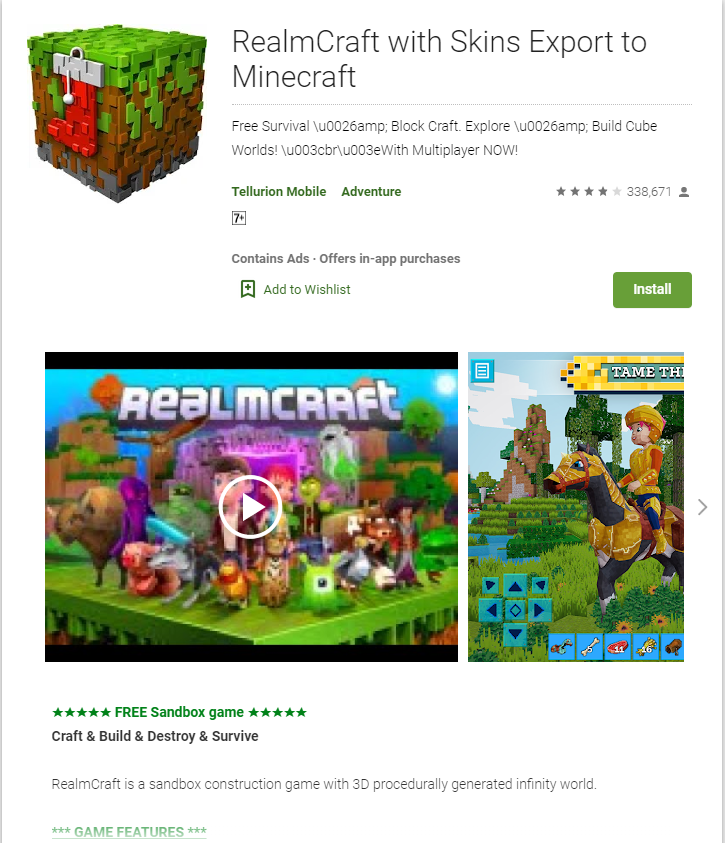 RealmCraft 3D Mine Block World for Android - Download the APK from