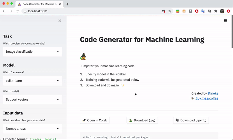 Automatically Generate Machine Learning Code with Just a Few Clicks | by  Kenneth Leung | Towards Data Science