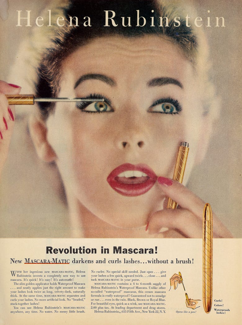 Forbløffe Gymnastik råb op Beautiful Lashes — Quick as a Wink! Helena Rubinstein's Cosmetic  Innovations | by The Jewish Museum | The Jewish Museum