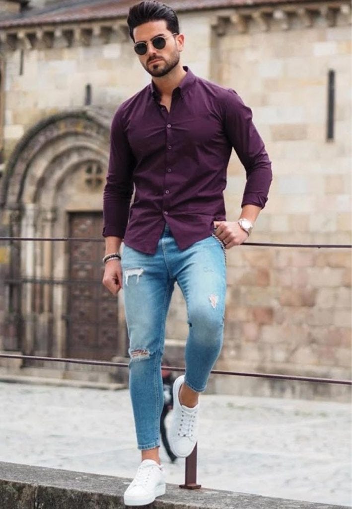 dress shirt and jeans combination How To Wear A Dress Shirt With Jeans