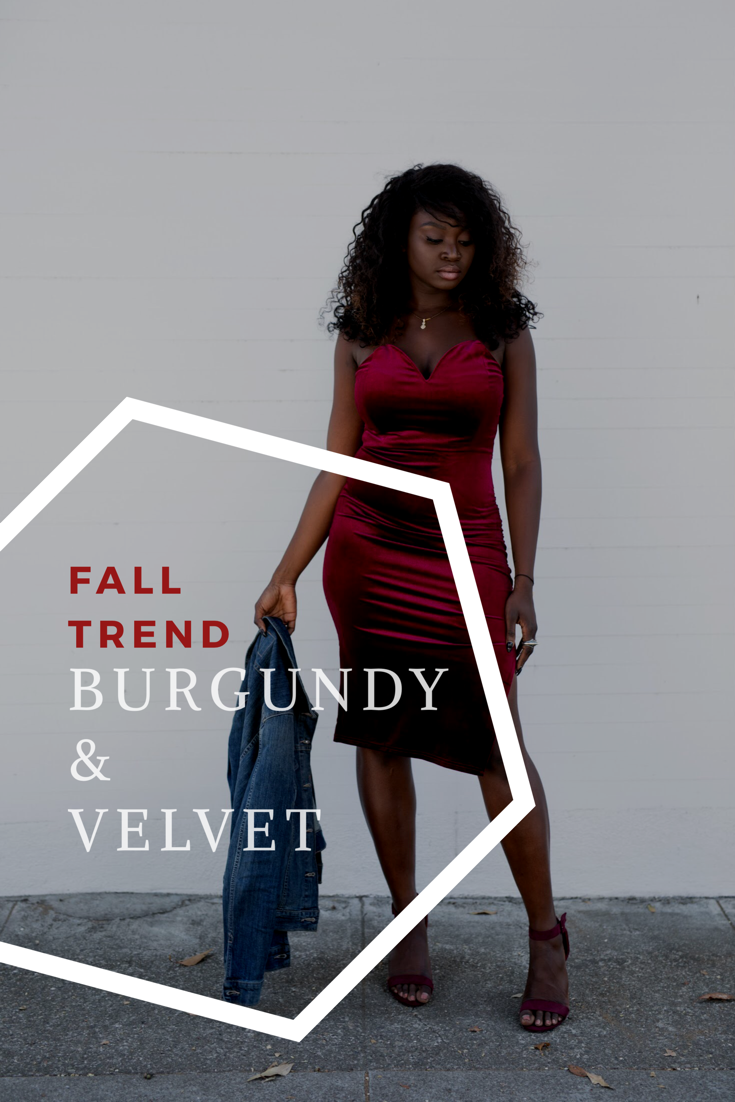 FALL 2017 Fashion Trends Inspiration: Burgundy velvet dress | by DafraStar  | Medium