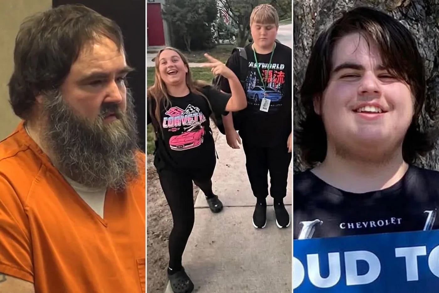 Jeffery James Smerer; Kinzley Smerer, Bentley Smerer; Kayleb Smerer. Credit :CourtTV; Gofundme (2)