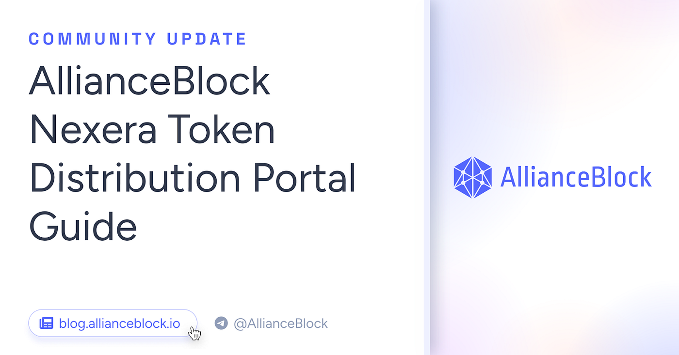 AllianceBlock Nexera Token Distribution Portal Guide | by Nexera | Medium