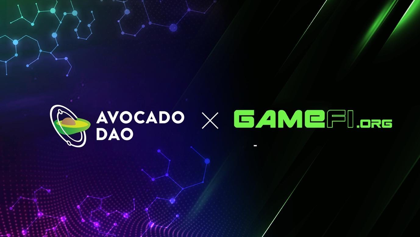 Enriching the ecosystem | Avocado DAO partners with GameFi.org | by Avocado  Guild | Medium