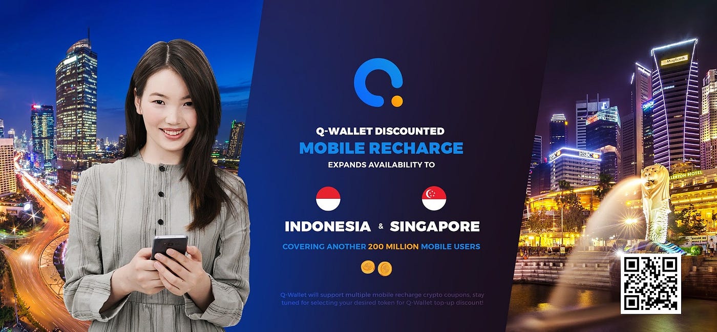 Q-Wallet will support 5%-off discounted mobile recharge with QLC for  payment and blockchain-based invoice across all Operators in Singapore and  Indonesia by the end of December | by Kepple | Kepple (previously