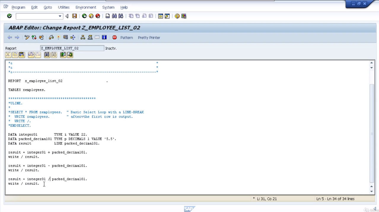 Module 4 Performing Calculations: Step-by-step Guide For SAP ABAP  Programming For Beginners | by Balaji Ingole | Medium