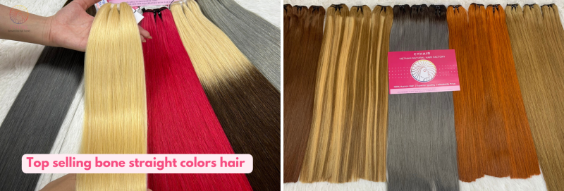 Best Selling Short Length Natural Color Bone Straight Human Hair