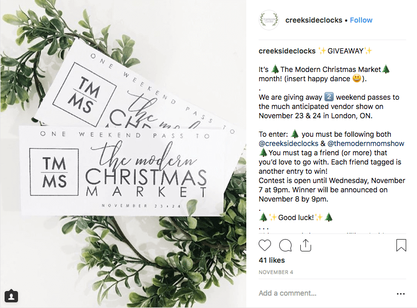 12 Holiday Instagram Giveaway Ideas & Examples