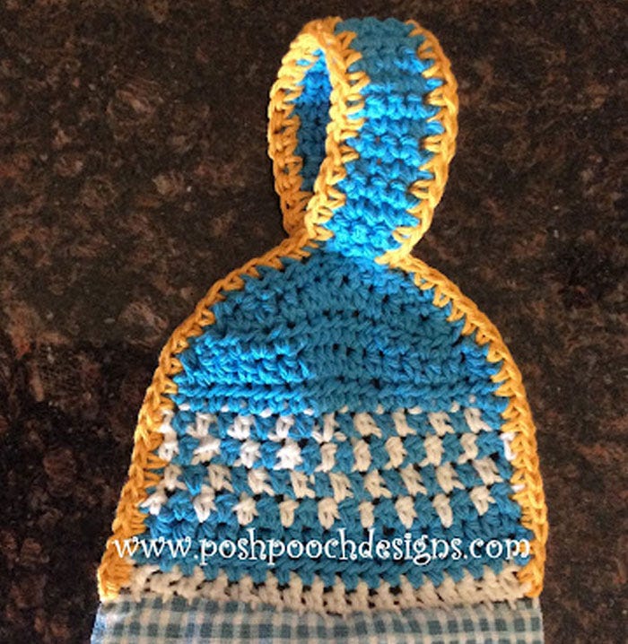 Crochet Sun Towel Topper cute and free crochet pattern