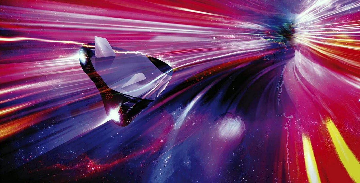 L’accelerazione di un corpo nello spazio a velocità luce