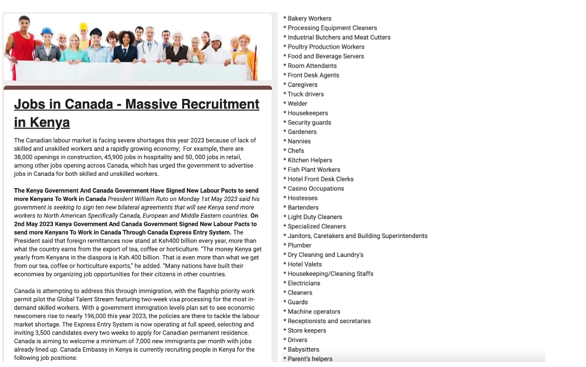 HOAX: This Google Form advertising jobs in Canada is a scam | by 