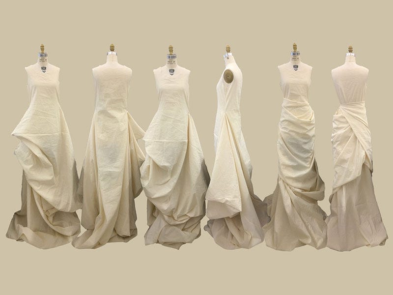 Draping: Unraveling the Elegance of Fabric Manipulation | by DOT School of  Design | Medium