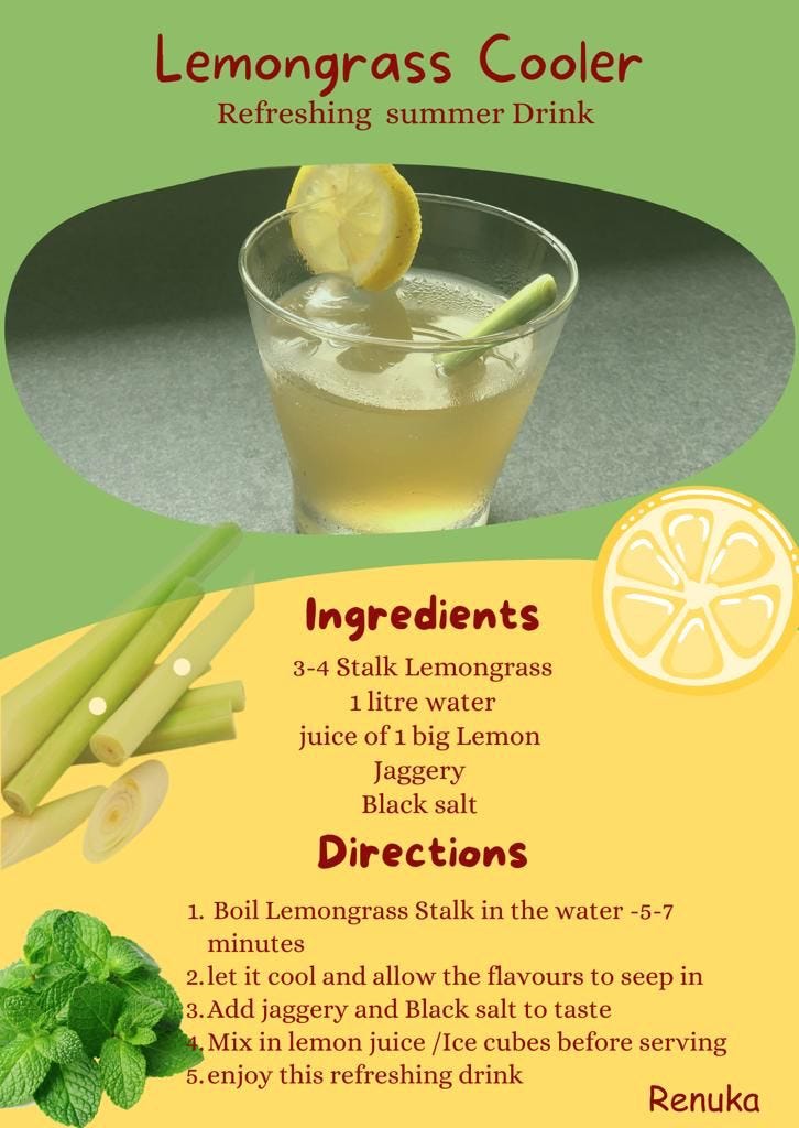 How to Make a Zesty Lemongrass Juice at Home Step by Step Recipe by Charu Mehrotra Medium