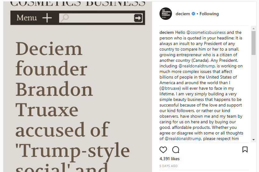 Estee Lauder Sues Deciem Founder Due To This Instagram Post