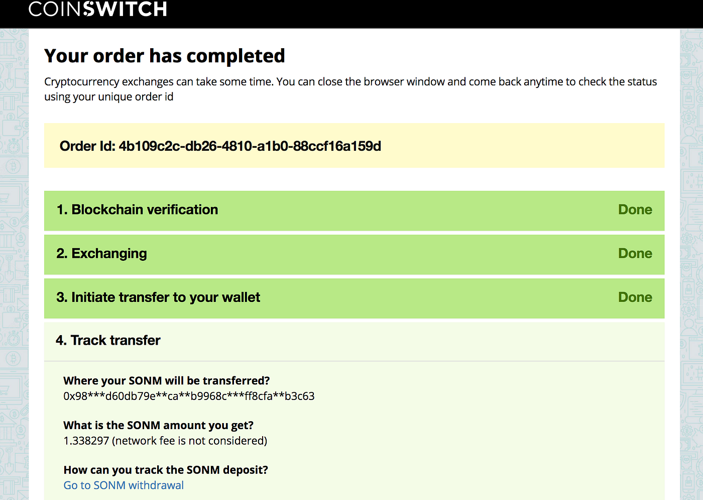 How to buy SONM (SNM) on CoinSwitch | by CoinSwitch | CoinSwitch | Medium