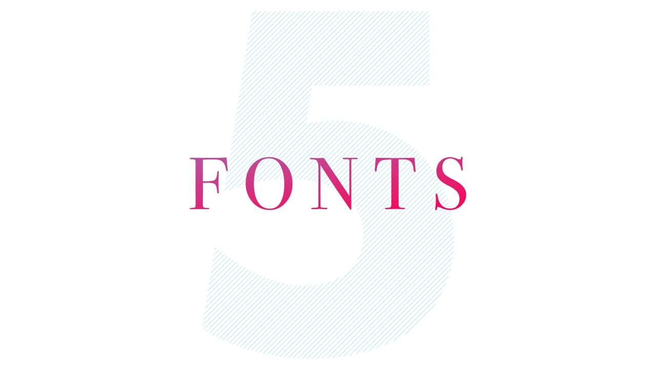 All you need is 5 fonts. There weren't as many web fonts to pick… | by  Matej Latin | UX Collective