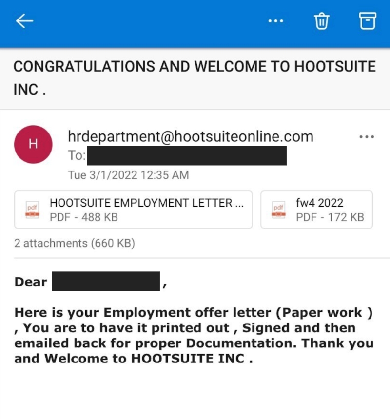 How to spot a fake job offer