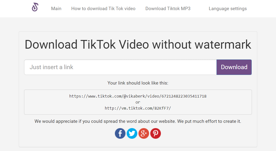 Download TikTok Video Without Watermark, sssTikTok.io