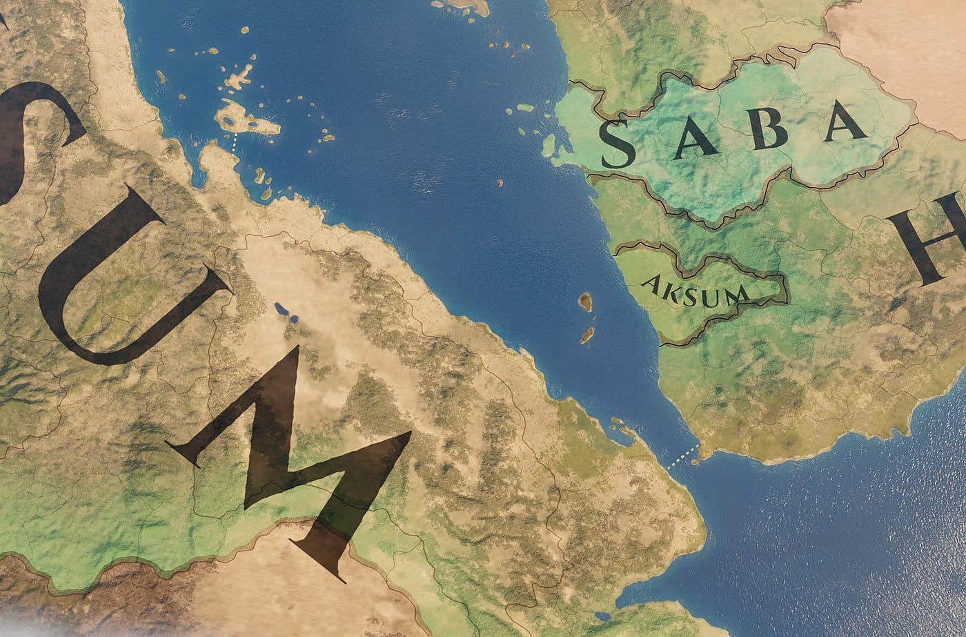 Aksumite Invasion of Himyar in 220AD led by GDRTs son BYGT