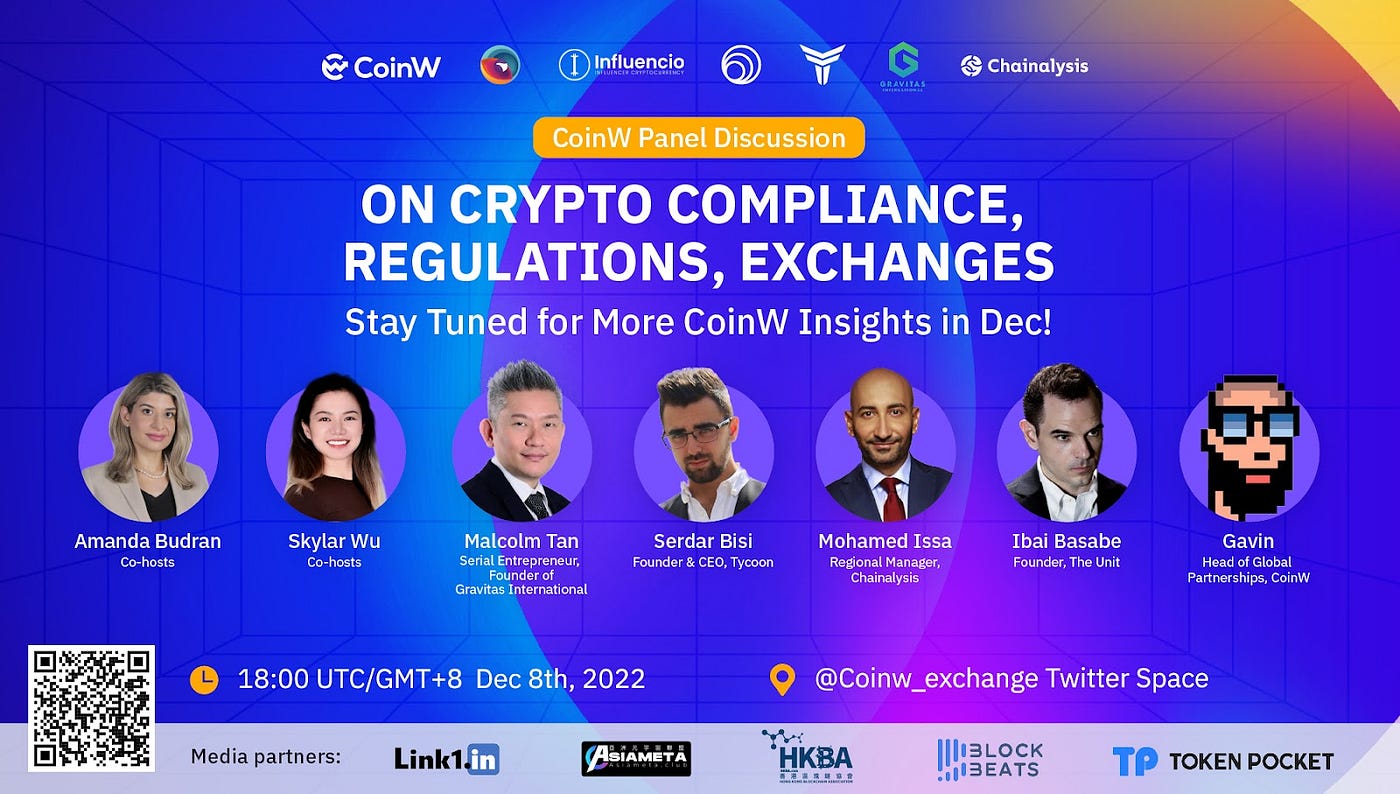 Leading Top-ranked cryptocurrency exchange CoinW hosts panel discussion on  compliance, regulation, and the future of finance | by CoinW Exchange |  Medium