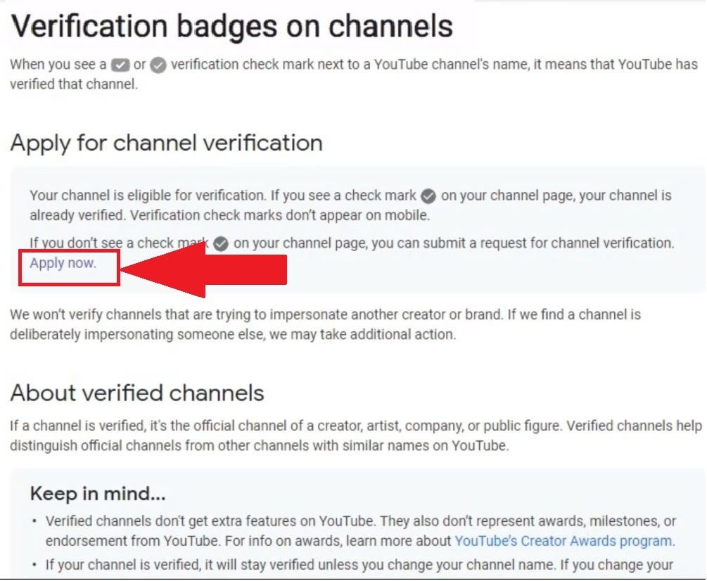 How do I get verified on my  Channel? - Marketing4Actors