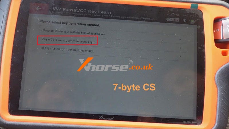 Xhorse VVDI Key Tool Plus Adds VW Passat B6 ID48 Key via OBD | by