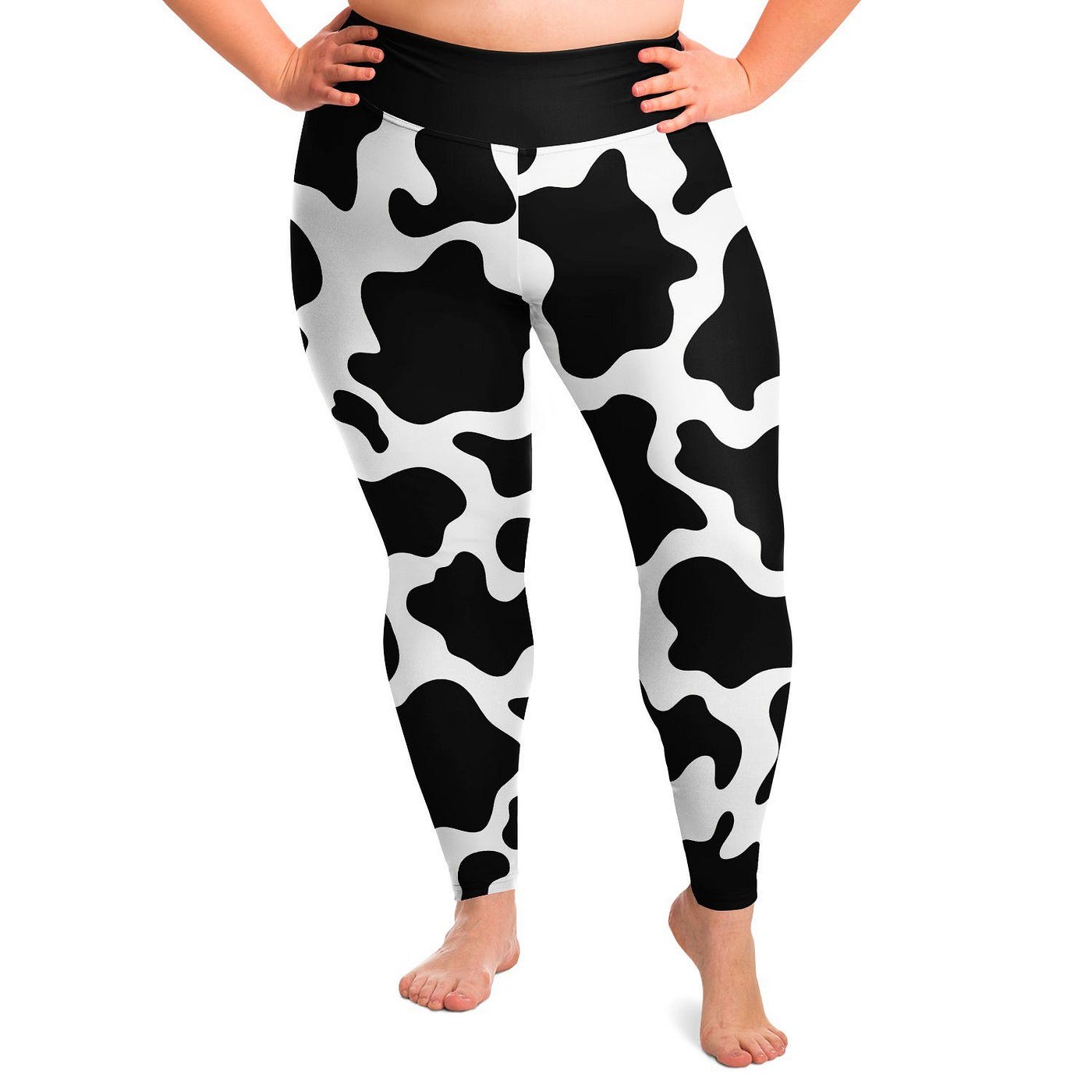 Plus Size Women's Cow Print Leggings Official Merch CL1211