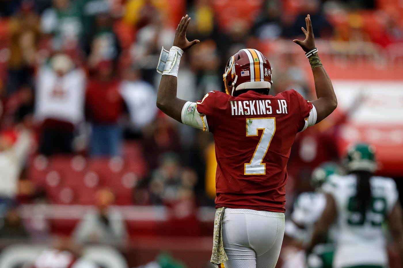 Redskins' tea leaves about Haskins is anyone's guess - Washington