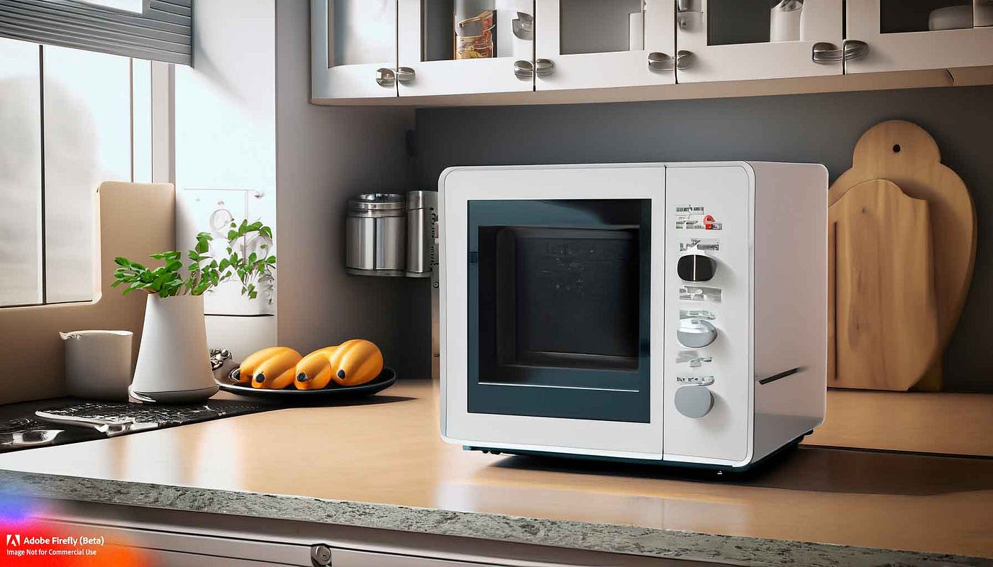 This wall-mounted microwave is the perfect addition to any tiny