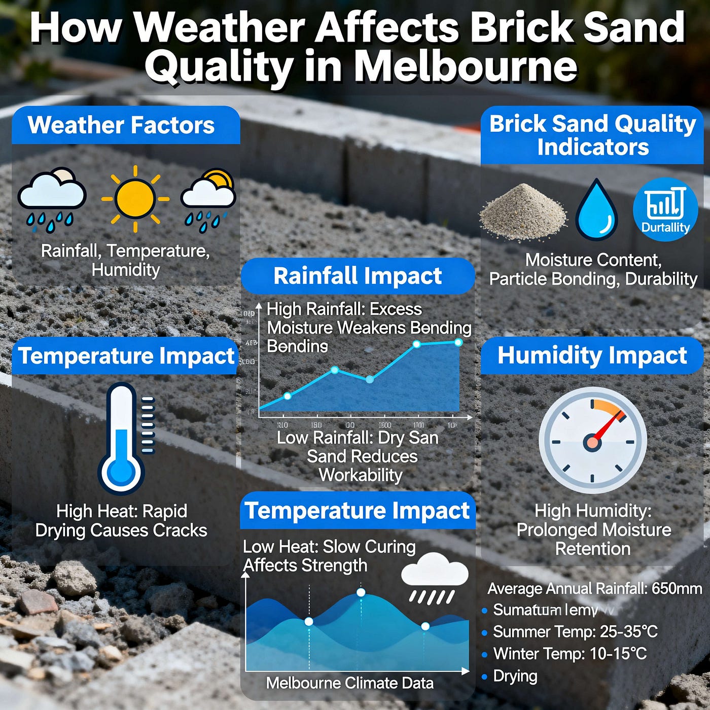 How Does the Weather Affect Brick Sand Quality in Melbourne?