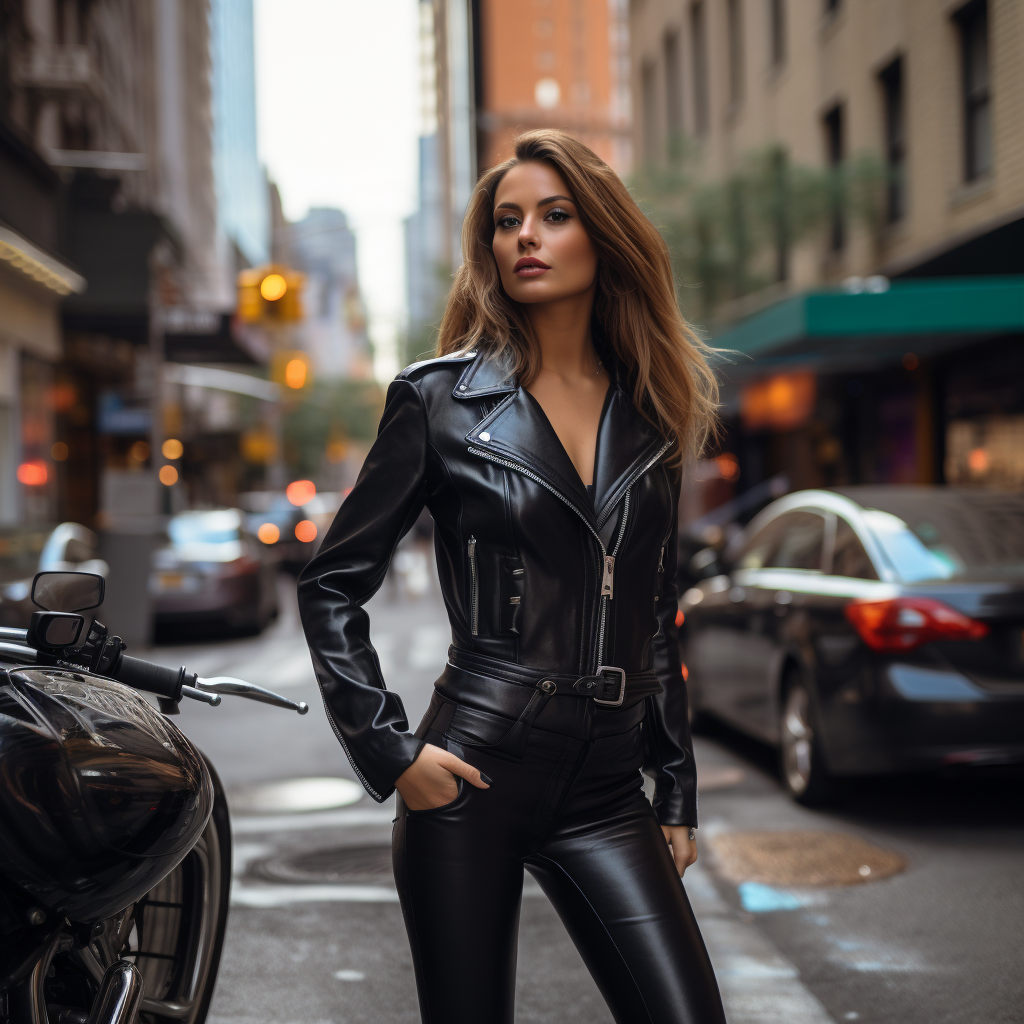 City of clearance leather motorcycle jacket