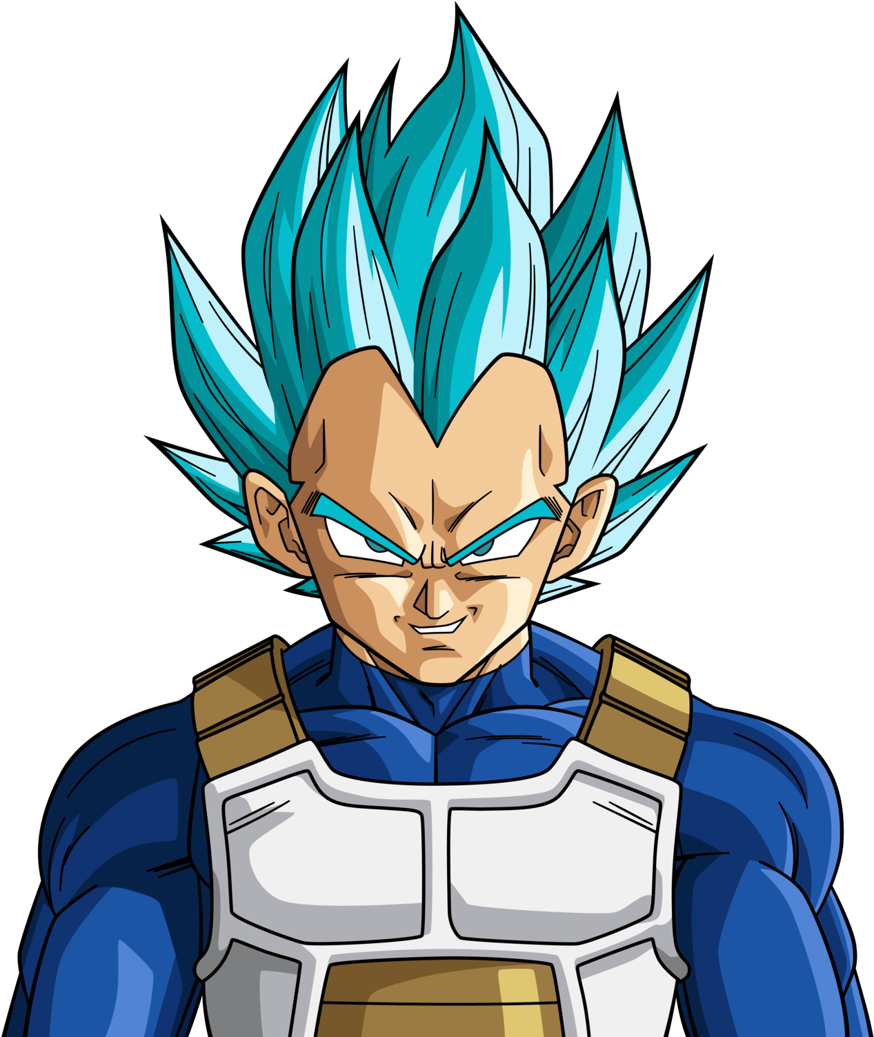 Desenho do vegeta super sayajin blue