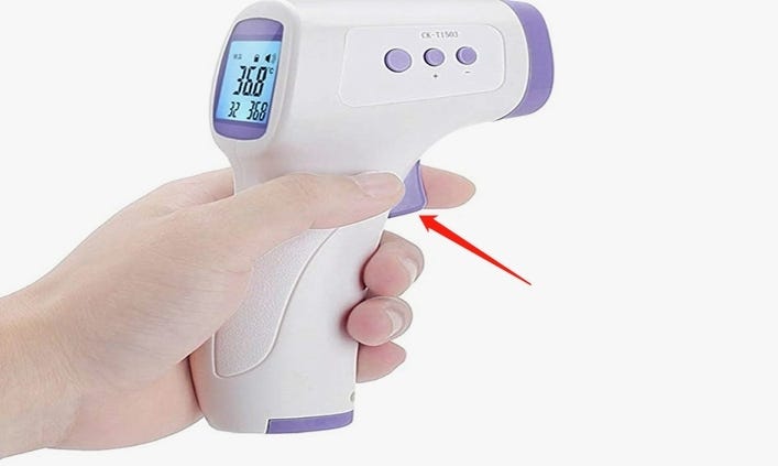 Instant Temperature Readings with Infrared Gun