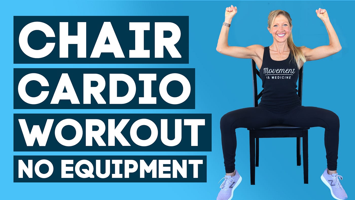 Chair Cardio And Strength Workout. Non Weight Bearing Seated Exercise Class  (NO EQUIPMENT) — Caroline Jordan, by Caroline Jordan