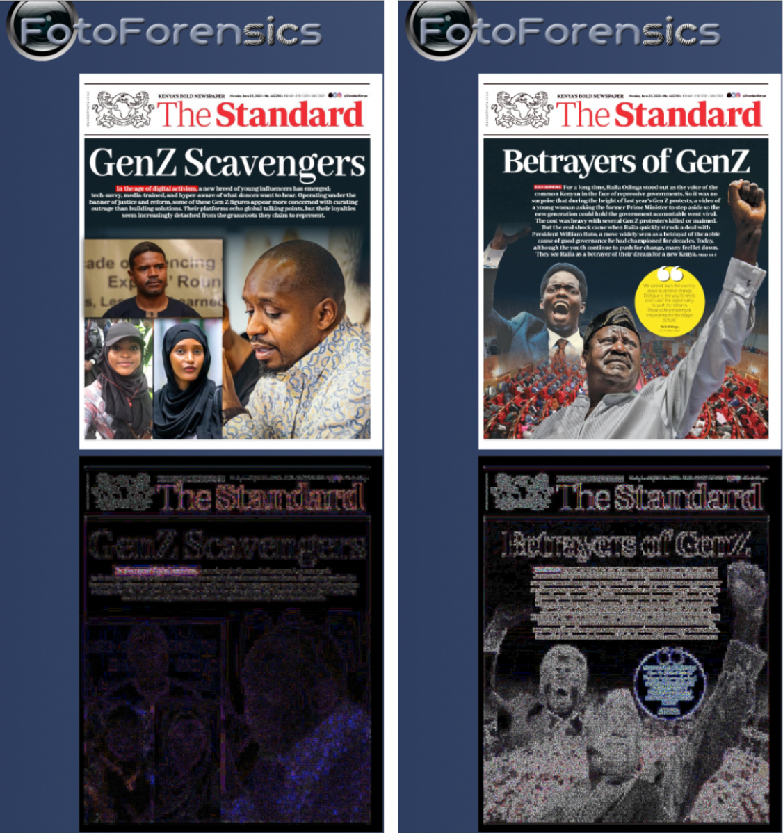 ALTERED: This 23 June 2025 cover of The Standard with a