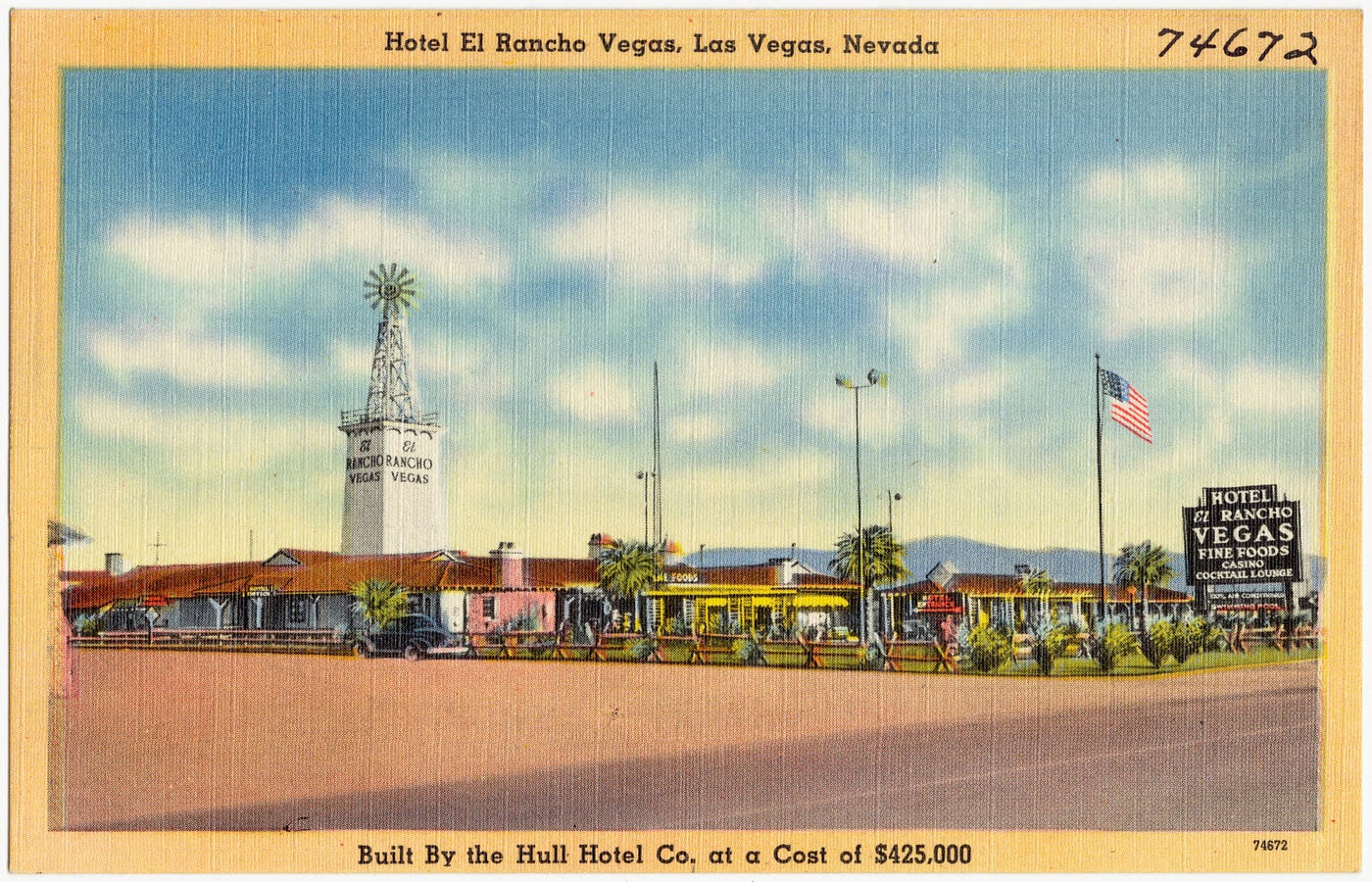 Riviera Hotel Las Vegas Nevada Old Cars Chrome Postcard