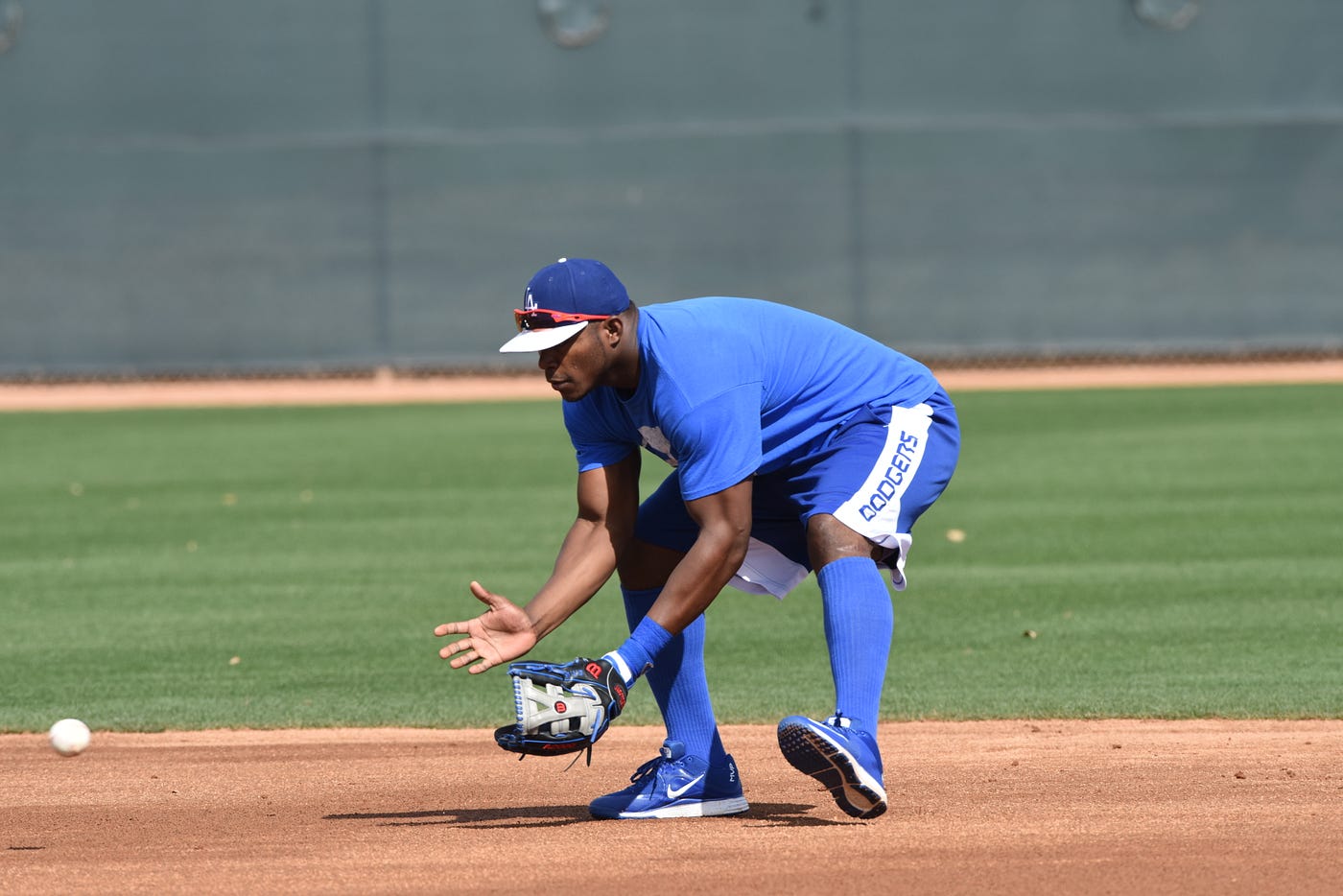 Yasiel Puig, shortstop | by Jon Weisman | Dodger Insider