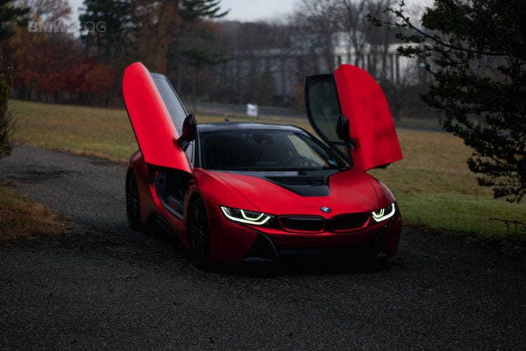 One Of A Kind: BMW i8 in Frozen Red Satin Conform Chrome